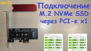 Переходник PCIe x1  M2 NVMe на примере SSD TLC VNand 256 GB Samsung PM981  MZVLB2560  тест [upl. by Egarton]