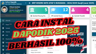 Wajib Tahu Begini Cara Instal Dapodik 2025 untuk Jenjang PAUD SMA [upl. by Reyaht127]