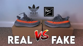 REAL VS FAKE Adidas YEEZY 350 V2 BELUGA REFLECTIVE I Kickwho VS Adidas [upl. by Calabrese]