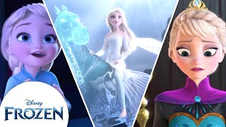 Baby Elsa And Anna VS Frozen Elsa And Anna  Tiles Hop And Dancing Road [upl. by Donny175]