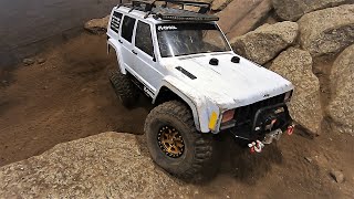 RC Rock Crawler Competition Class 12324th  INJORA Defender Cherokee Rubicon on TRX4 Sport SCX24 [upl. by Oinesra232]