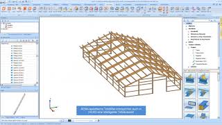 HiCAD amp SEMA OpenBIM mit Holz und Stahl [upl. by Eiramlirpa]