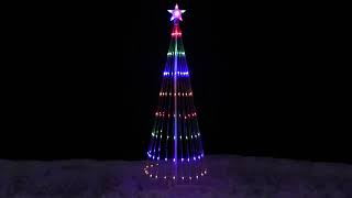 MultiColor LED Lighted Show Cone Christmas Tree  NORTHLIGHT ZG15647 [upl. by Dang]