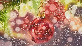 Paint Your Own Festive Christmas Card using These Fun Watercolour Techniques [upl. by Veats]