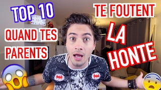 TOP 10  QUAND TES PARENTS TE FOUTENT LA HONTE  NINO ARIAL [upl. by Itoyj]