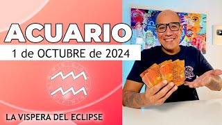 ACUARIO  Horóscopo de hoy 1 Octubre 2024 [upl. by Moia]