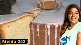 Simple And Delicious Cream Cheese Pound Cake Recipe [upl. by Esilehs]