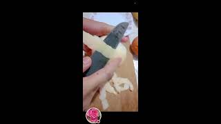 🍐Peeling amp Slicing Peras FruitWReversingSatisfying video ASMRFRuitHealthy Fruit🍐 [upl. by Kemeny]