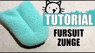 Tutorial  Stoff Zunge für Fursuits  Deutsch [upl. by Nnaillij]