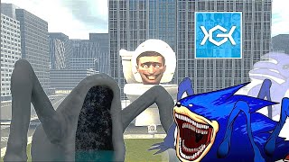 Secret 😱 All Shin Sonic Tapes Amy Sonic Sea Eater Monster vs Skibidi Toilet Nextbots Femily in Gmod [upl. by Babara]