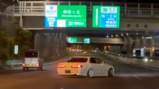 90mph Highway Drifting in Japan  TANDEM Drifting in the MOUNTAINS [upl. by Neeli583]