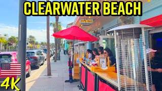 Clearwater Beach Florida 4k UHD Walking Tour [upl. by Aicac]