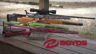 Boyds Hardwood Gunstocks  Better Performance Better Accuracy Better With Boyds [upl. by Cirnek]