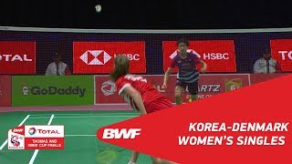 Uber Cup  WS3  Se Young AN KOR vs Line CHRISTOPHERSEN DEN  BWF 2018 [upl. by Onateag]