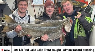 RED LAKE IN THE NEWS  A DAY OUT ICE FISHIN  RED LAKE ONTARIO [upl. by Wallie]