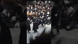 The Belzer Rebbes son dancing at the Skvere wedding [upl. by Dahij]