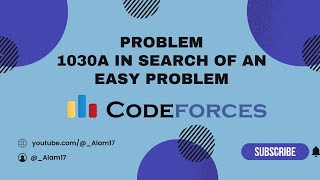 In Search of an Easy Problem Codeforces Solution  Java Implementation [upl. by Llehsem107]