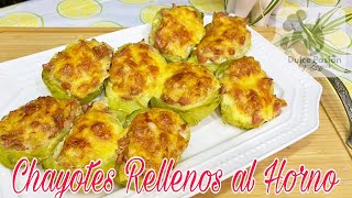 Chayotes Rellenos al Horno🍐🧄🧅😘🥰😋👨‍🍳🍅 [upl. by Waldemar643]