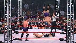 TNA AJ Styles and Christopher Daniels frogsplash  best moonsault ever  spiral tap [upl. by Kathie]