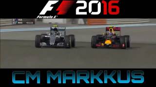 F1 2016  GP ABU DHABI  MAX VERSTAPPEN vs NICO ROSBERG  quotTHE OVERTAKE OF THE CHAMPIONSHIPquot [upl. by Isabeau]