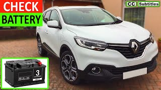 Renault Kadjar Battery Location and how to check battery on Renault Kadjar [upl. by Lindner]