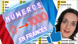 Clase principiante 5 Los números de 0 a 1000 en francés  Les nombres en français [upl. by Annohsak]