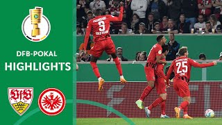 Eintracht wins intense SemiFinal  VfB Stuttgart vs Eintracht Frankfurt 23  DFBPokal [upl. by Pinzler]