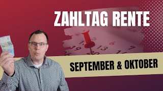 Wichtiger Termin Zahltag Rente am 3009 für September und Oktober 2024 [upl. by Helali]