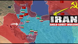 Anglo Soviet invasion of Iran using Google earth World War 2 Battles [upl. by Kcirrem]