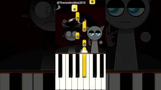 Gray Satoru  incredibox sprunki Thenoobroblox2512  EASY Piano Tutorial [upl. by Isyad531]