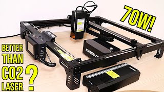 70W Atomstack A70 Pro Diode Laser Engraver Better Than a CO2 Review and Test [upl. by Lobell624]