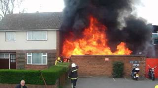 Motorcycle Store Fire in Witham April 2011 [upl. by Edya]