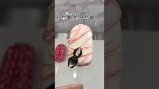 Spider cakesicle🕷️🕸️ tutorial spooky halloweentreats halloween chocolate fyp shorts cake [upl. by Anippesuig622]