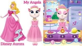 MY ANGEL COSPLAY AURORA mytalkingangela2 talkingangela cosplay disney aurora fyp viral funny [upl. by Nywles]