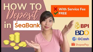 HOW TO  Deposit or Cash In in Seabank  With or Without Service Fee [upl. by Garate]