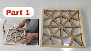 The initial stages of making a traditional wooden lattice  DIY Woodworking [upl. by Uol845]