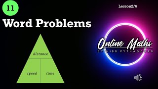 Grade 11 Mathematics Word Problems Lesson 2 Distance Speed Time [upl. by Livvi]