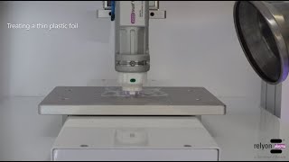 PiezoBrush PZ3i Plasma treatment of sensitive substrates using the example of a thin foil [upl. by Farrow]