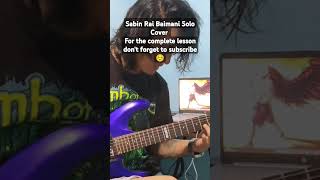 Baimani  Sabin Rai amp The Pharaoh  Solo Cover Solo Lesson Guitar Lesson Easy Acoustic Guitar Lesson [upl. by Idissak]