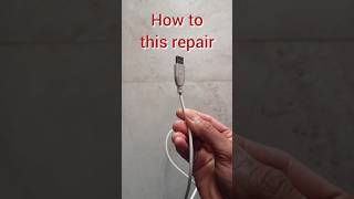 How to repair charger cable  How to fix USB cable shorts automation creative [upl. by Neerbas]