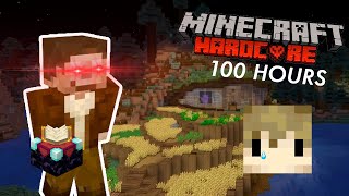 Scar Steals Grians Enchanting Table  Minecraft Hardcore 100 Hours Funny Moments [upl. by Nylarad]