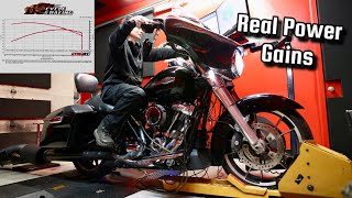 Harley Davidson M8 Street Glide 107 Dyno Run  Tuning Info  Real Power amp Great Price [upl. by Nivi417]