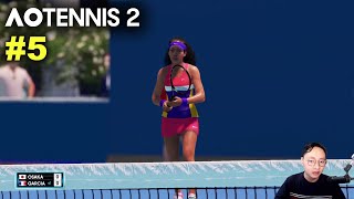 Osaka vs Garcia  AO TENNIS 2 Simulation Gameplay 5 wCommentary [upl. by Boudreaux]