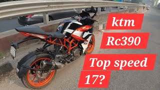 KTM RC390 TOP SPEED TEST  TOP SPEED TEST AFTER ENGINE REBUILD ktmrc390 FAILED SONU21 [upl. by Deadman195]