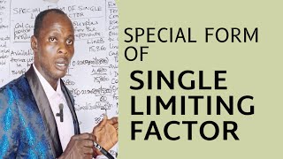 Special Form of Single Limiting Factor Performance Management  PM Decision Making [upl. by Adamina]