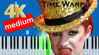 Rocky Horror Picture Show  Time Warp Slow Medium Piano Synthesia Tutorial [upl. by Argus]