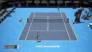 Maria Sharapova vs Caroline Wozniacki  AO Tennis [upl. by Amora]