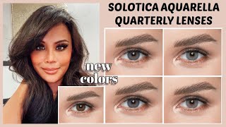 SOLOTICA LENSES REVIEW  NEW SOLOTICA COLORS  COLORED CONTACTS FOR DARK BROWN EYES [upl. by Neesay802]