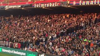 Crystal Palace U21s 13 Jong PSV FT 64’ Holmesdale Ultras 🔴🔵 brilliant support U21’s [upl. by Ardiekal]