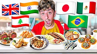 Eating Different Foods from Around the World 🌍 [upl. by Ced249]